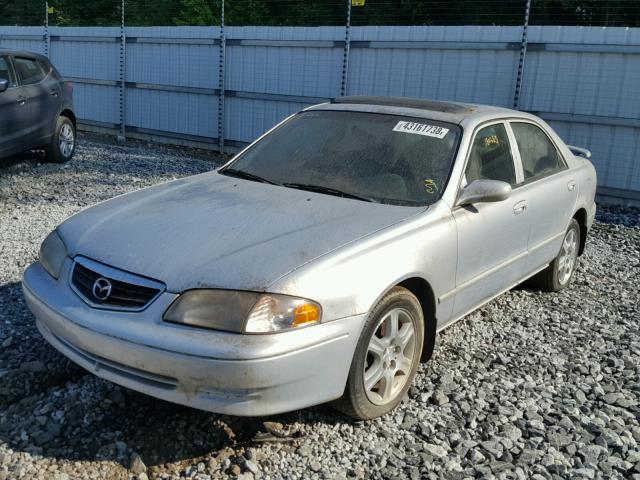 1YVGF22D9Y5172576 - 2000 MAZDA 626 ES SILVER photo 2