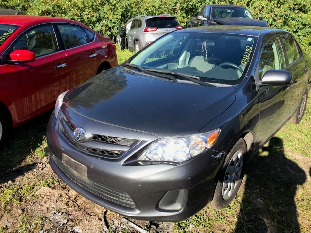 2T1BU4EEXDC108825 - 2013 TOYOTA COROLLA BA GRAY photo 2