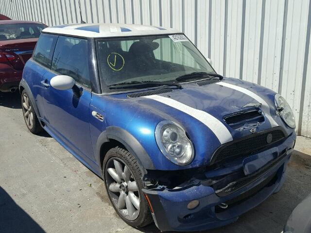 WMWRE33536TJ38489 - 2006 MINI COOPER S BLUE photo 1