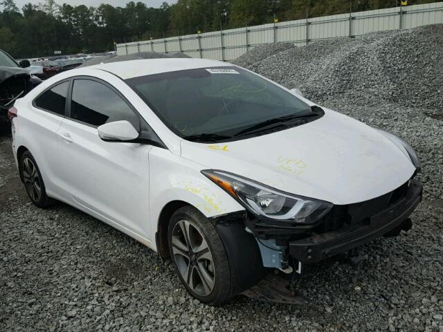 KMHDH6AH8EU027699 - 2014 HYUNDAI ELANTRA CO WHITE photo 1