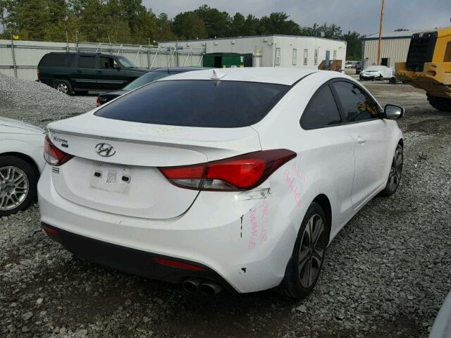 KMHDH6AH8EU027699 - 2014 HYUNDAI ELANTRA CO WHITE photo 4