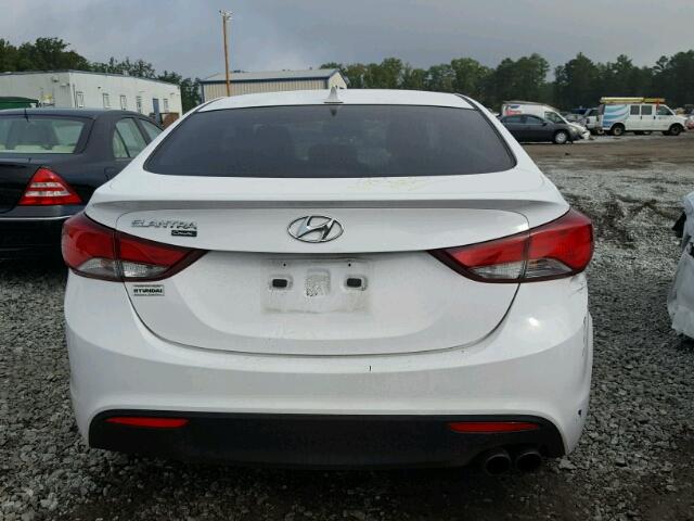 KMHDH6AH8EU027699 - 2014 HYUNDAI ELANTRA CO WHITE photo 9