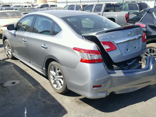 3N1AB7AP3EY233339 - 2014 NISSAN SENTRA S GRAY photo 3