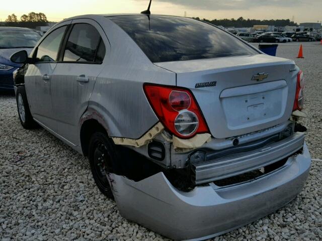 1G1JA5SHXC4197492 - 2012 CHEVROLET SONIC LS SILVER photo 3