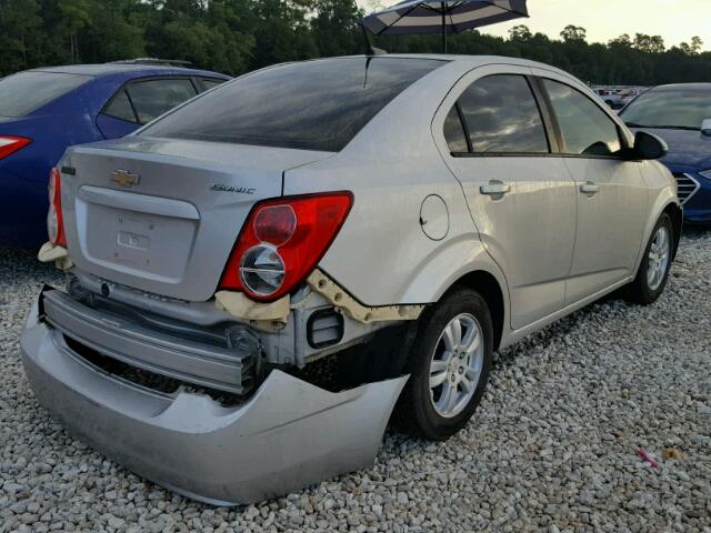 1G1JA5SHXC4197492 - 2012 CHEVROLET SONIC LS SILVER photo 4