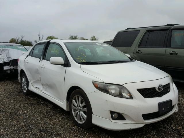 1NXBU40E39Z124135 - 2009 TOYOTA COROLLA BA WHITE photo 1