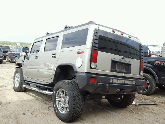 5GRGN23U85H123692 - 2005 HUMMER H2 TAN photo 3