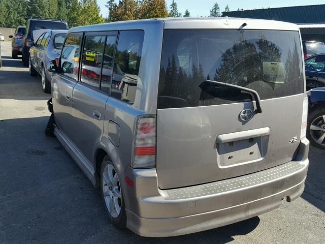 JTLKT334164063839 - 2006 TOYOTA SCION XB SILVER photo 3