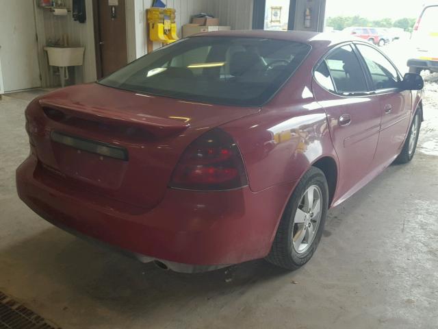 2G2WP552881123143 - 2008 PONTIAC GRAND PRIX RED photo 4