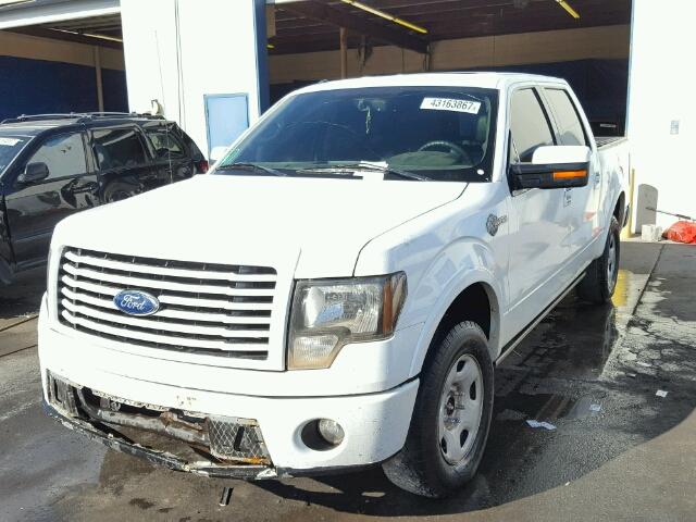 1FTFW1E64BFA00241 - 2011 FORD F150 WHITE photo 2