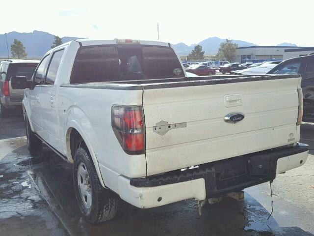 1FTFW1E64BFA00241 - 2011 FORD F150 WHITE photo 3