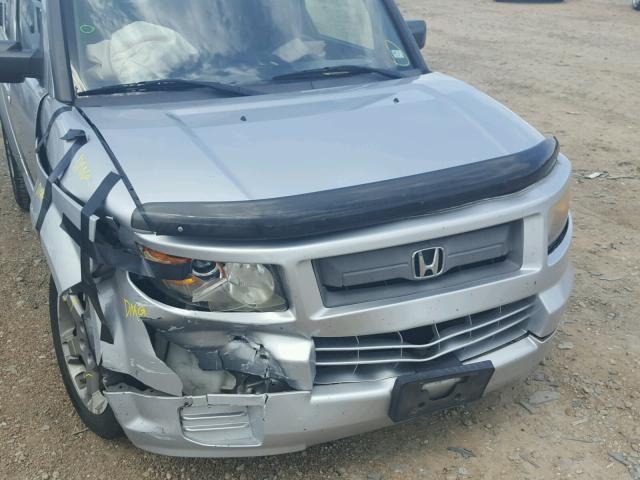 5J6YH18967L002794 - 2007 HONDA ELEMENT SC SILVER photo 9