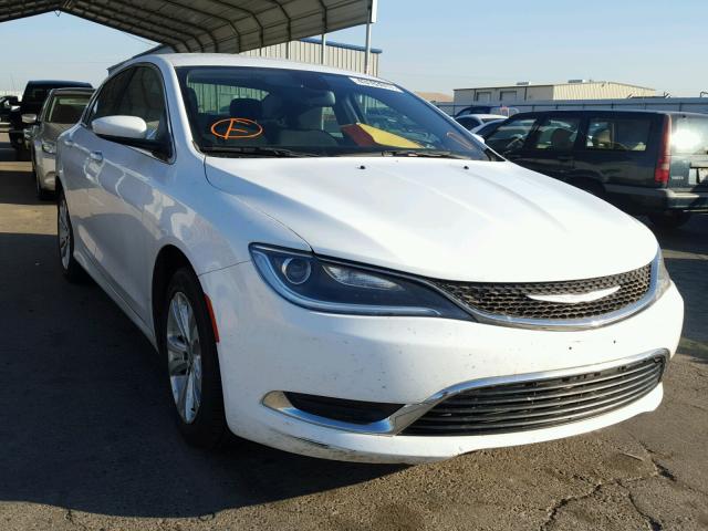 1C3CCCAB4FN617102 - 2015 CHRYSLER 200 LIMITE WHITE photo 1