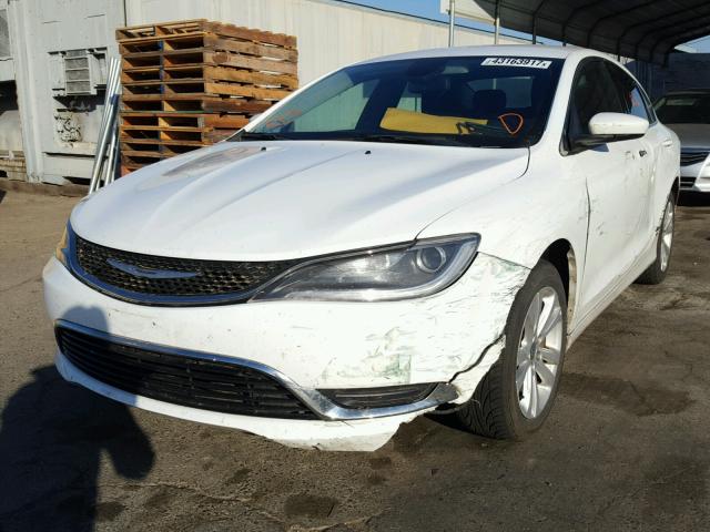 1C3CCCAB4FN617102 - 2015 CHRYSLER 200 LIMITE WHITE photo 2