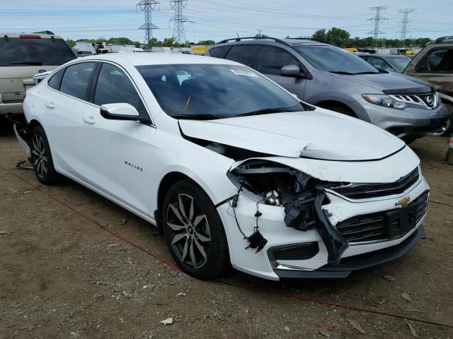 1G1ZE5ST3HF210607 - 2017 CHEVROLET MALIBU LT WHITE photo 1