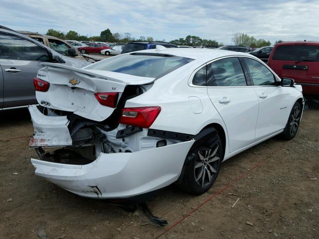 1G1ZE5ST3HF210607 - 2017 CHEVROLET MALIBU LT WHITE photo 4