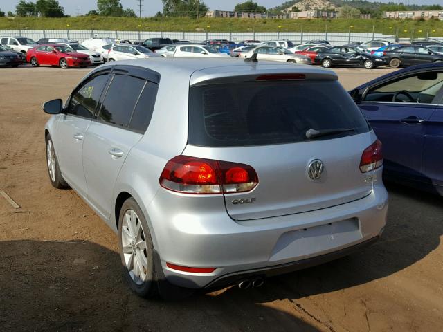 WVWDM7AJ3BW151081 - 2011 VOLKSWAGEN GOLF SILVER photo 3