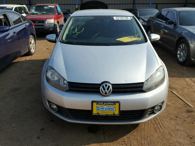 WVWDM7AJ3BW151081 - 2011 VOLKSWAGEN GOLF SILVER photo 9