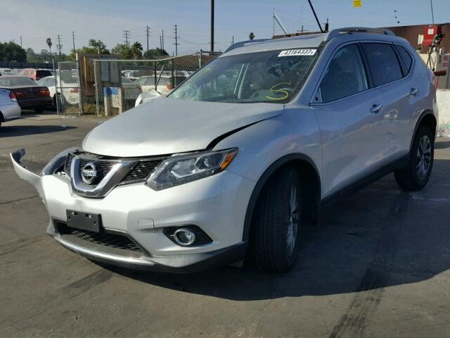 5N1AT2MT3GC799692 - 2016 NISSAN ROGUE S SILVER photo 2