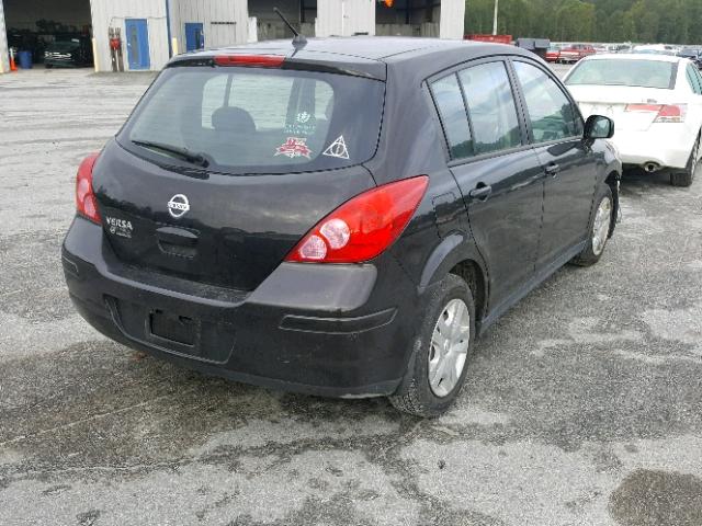 3N1BC1CP1AL445773 - 2010 NISSAN VERSA BLACK photo 4