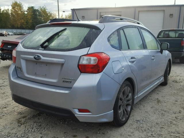 JF1GPAL69E8260900 - 2014 SUBARU IMPREZA SILVER photo 4