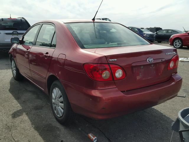 1NXBR32E66Z651817 - 2006 TOYOTA COROLLA RED photo 3