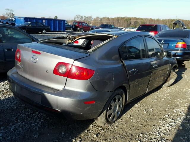 JM1BK12G161448432 - 2006 MAZDA 3 I GRAY photo 4