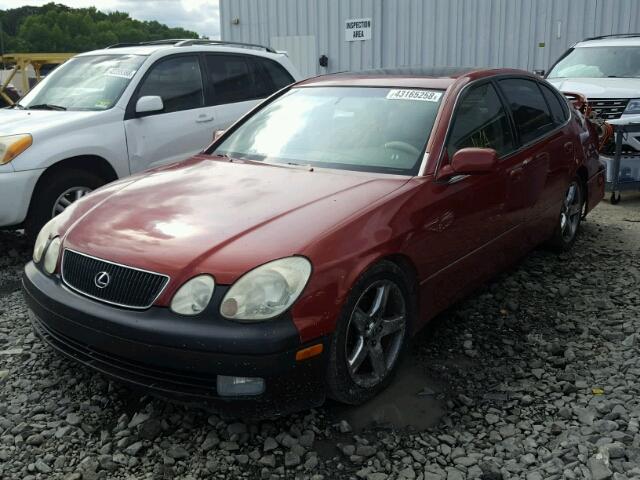 JT8BH68X6W0009833 - 1998 LEXUS GS 400 RED photo 2