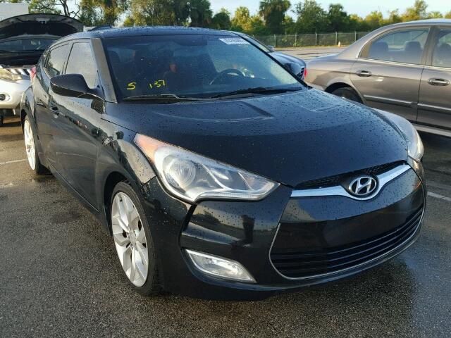 KMHTC6AD0CU041553 - 2012 HYUNDAI VELOSTER BLACK photo 1