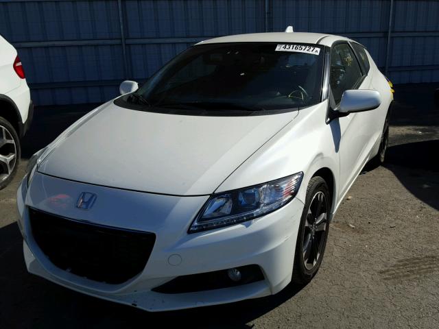 JHMZF1D66FS000445 - 2015 HONDA CR-Z EX WHITE photo 2