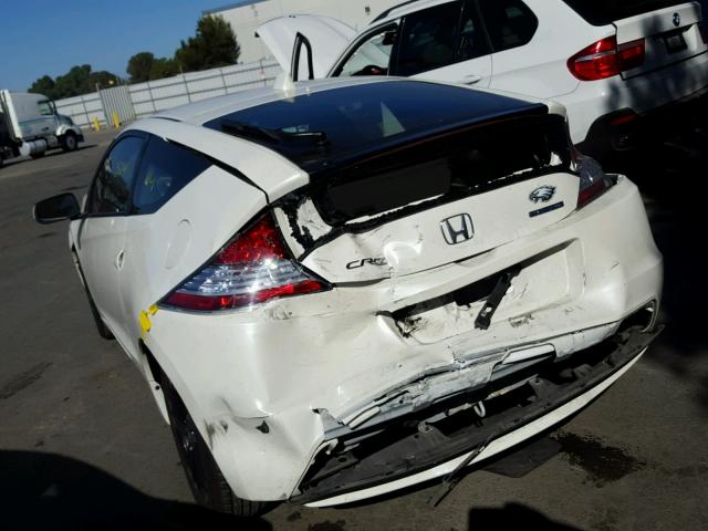 JHMZF1D66FS000445 - 2015 HONDA CR-Z EX WHITE photo 3