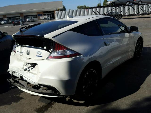 JHMZF1D66FS000445 - 2015 HONDA CR-Z EX WHITE photo 4