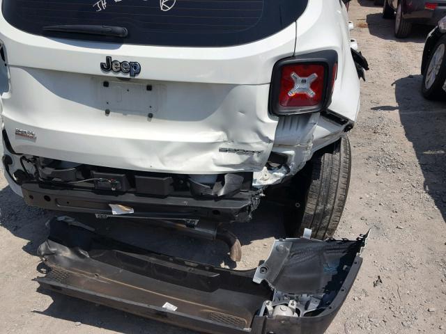ZACCJAAB6HPE71057 - 2017 JEEP RENEGADE S თეთრი ფოტო 9