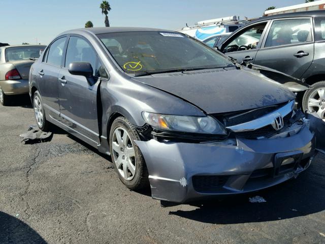 2HGFA16589H323092 - 2009 HONDA CIVIC LX GRAY photo 1