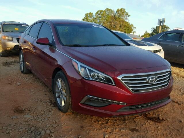 5NPE24AF2FH201243 - 2015 HYUNDAI SONATA SE RED photo 1