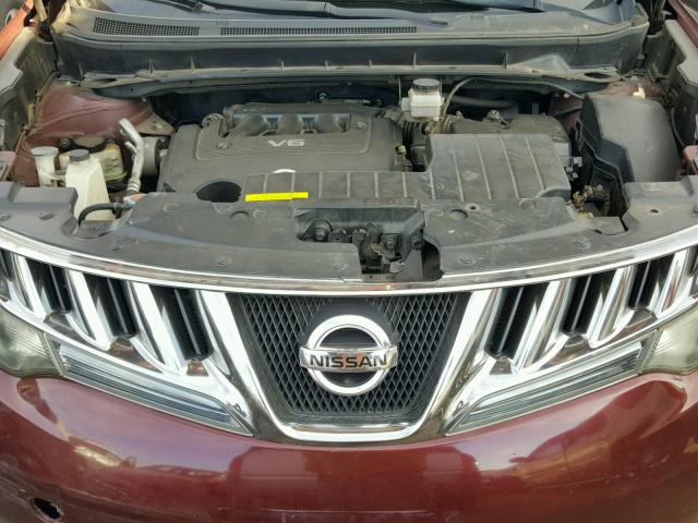 JN8AZ18W79W127674 - 2009 NISSAN MURANO S PURPLE photo 7