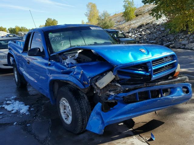 1B7GG22Y0XS168163 - 1999 DODGE DAKOTA BLUE photo 1