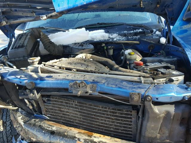 1B7GG22Y0XS168163 - 1999 DODGE DAKOTA BLUE photo 7