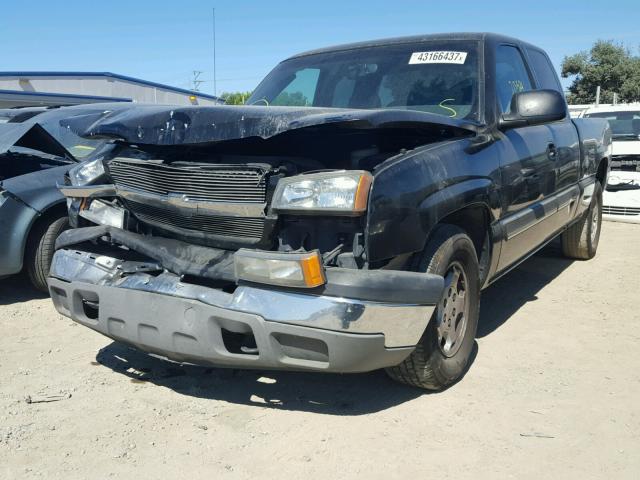 2GCEC19T931402091 - 2003 CHEVROLET SILVERADO BLACK photo 2