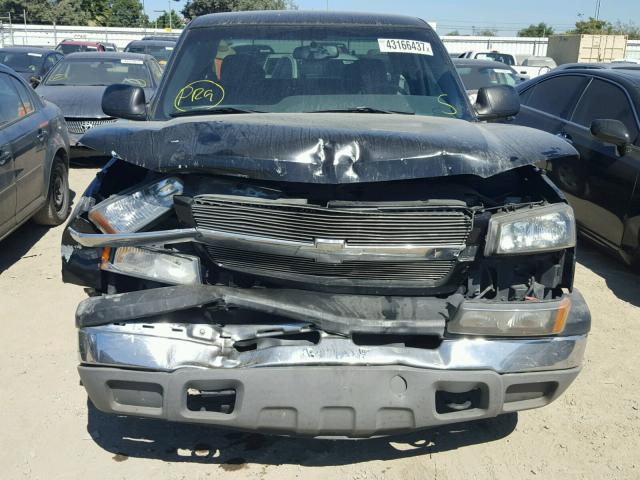 2GCEC19T931402091 - 2003 CHEVROLET SILVERADO BLACK photo 9