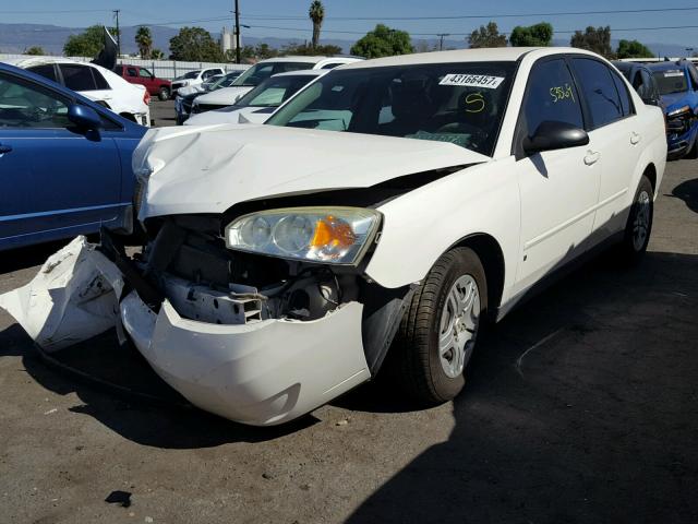 1G1ZS58F97F143164 - 2007 CHEVROLET MALIBU LS თეთრი ფოტო 2