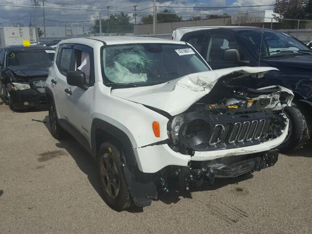 ZACCJAAW7GPD86746 - 2016 JEEP RENEGADE S WHITE photo 1