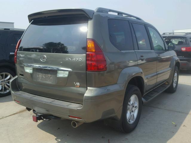 JTJBT20X060123697 - 2006 LEXUS GX 470 GREEN photo 4