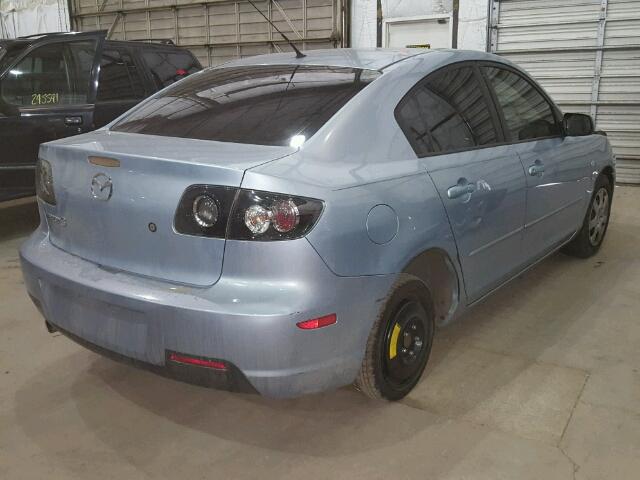 JM1BK32G181827820 - 2008 MAZDA 3 I BLUE photo 4