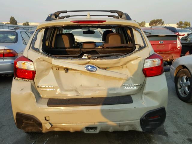 JF2GPAKC8GH318856 - 2016 SUBARU CROSSTREK TAN photo 9