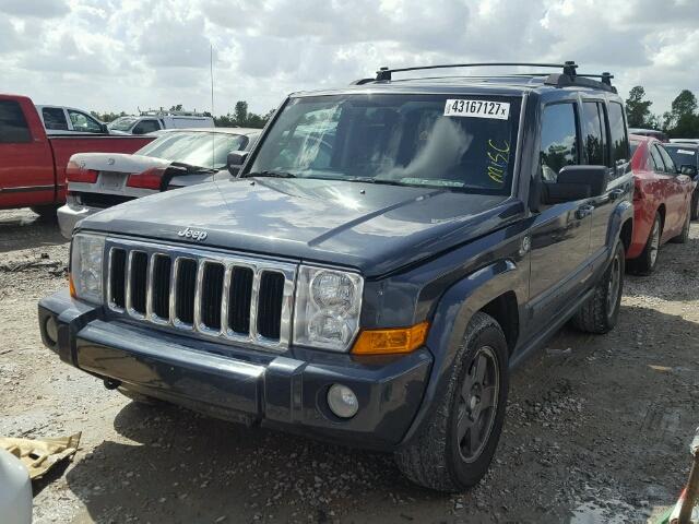 1J8HG48P37C676192 - 2007 JEEP COMMANDER BLUE photo 2