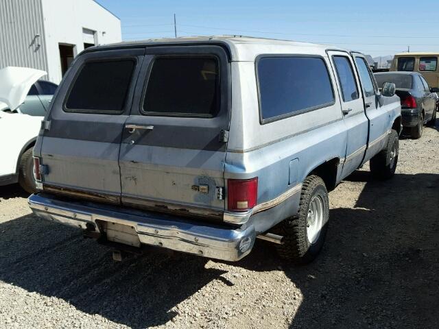 1GNEV16K0HF144542 - 1987 CHEVROLET SUBURBAN BLUE photo 4