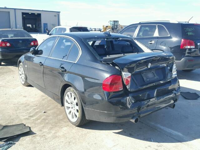 WBAVB73558P101681 - 2008 BMW 335 BLACK photo 3