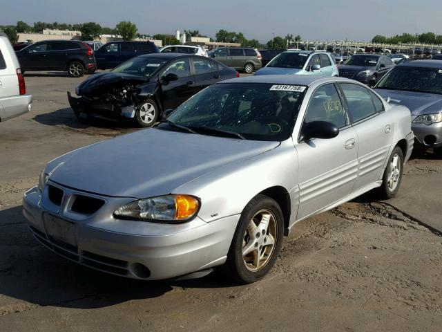 1G2NF52E72M724021 - 2002 PONTIAC GRAND AM S SILVER photo 2
