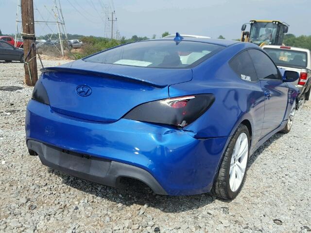 KMHHT6KD8BU052271 - 2011 HYUNDAI GENESIS CO BLUE photo 4